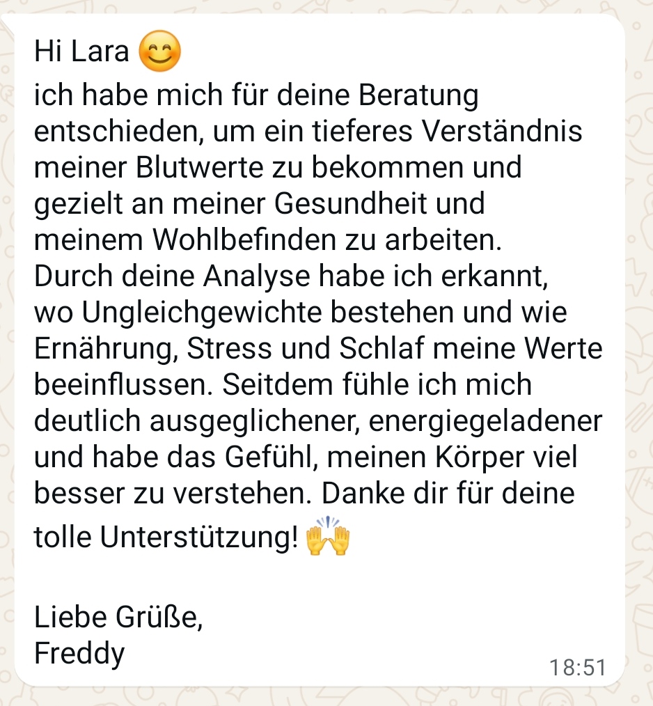 Lara Kammerer Blutanalysen