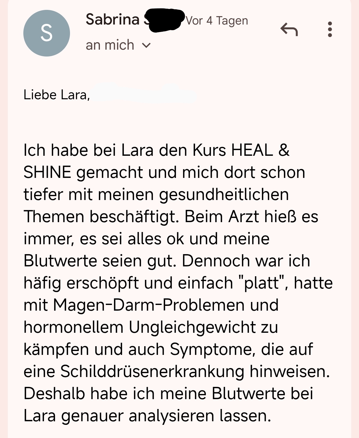 Lara Kammerer Blutanalysen