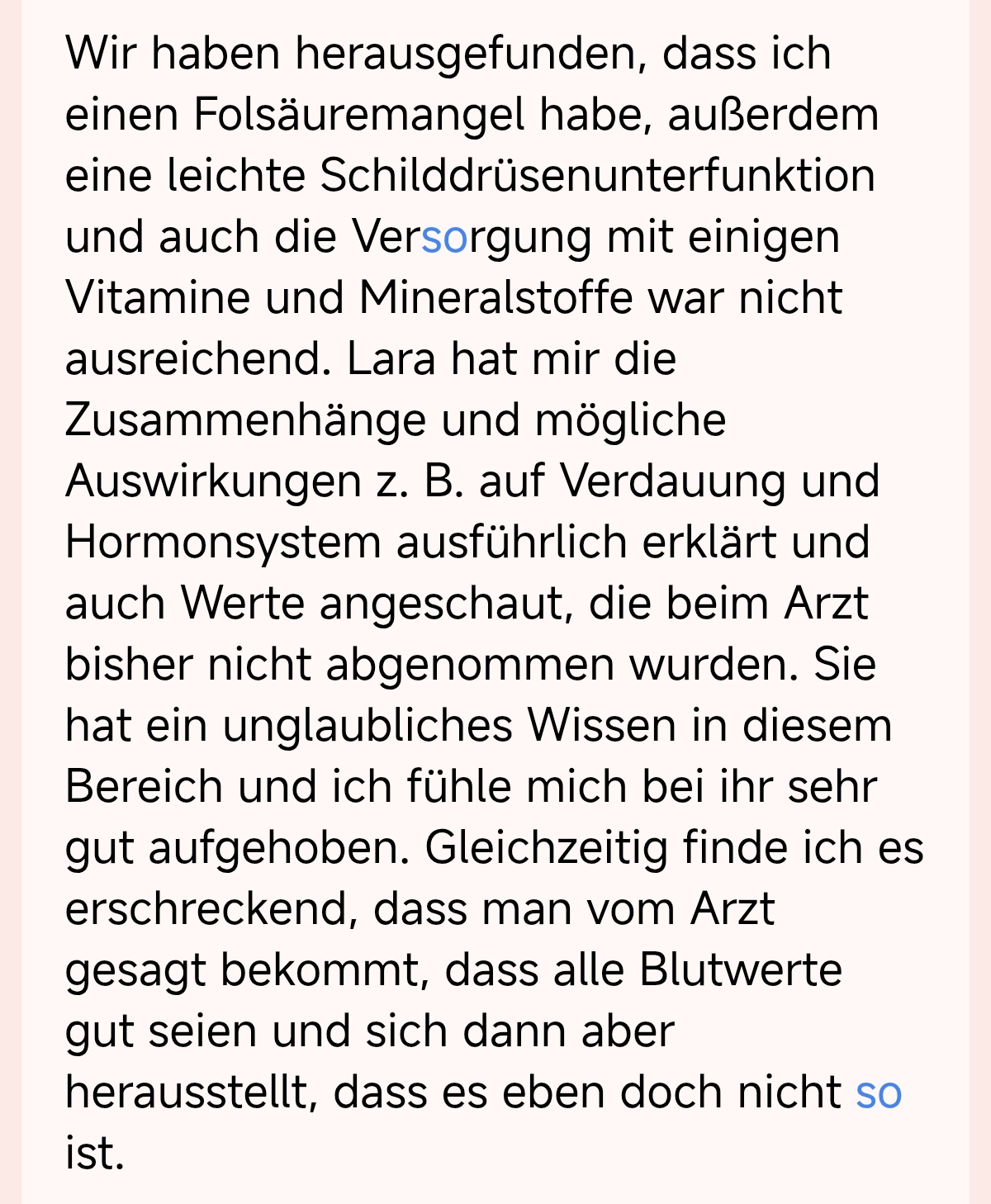 Lara Kammerer Blutanalysen