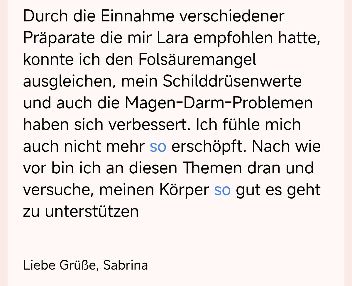 Lara Kammerer Blutanalysen